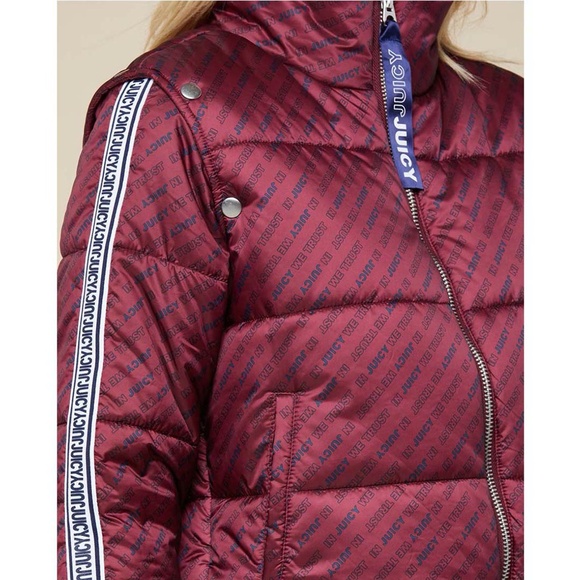 Juicy Couture Snap Off Sleeve Puffer Jacket - Picture 7 of 8